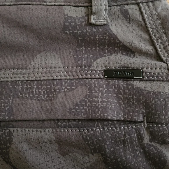 prAna Sky Canyon Jogger Pants Women’s 8 Gray Camo Zip Pockets Hiking - Picture 8 of 16